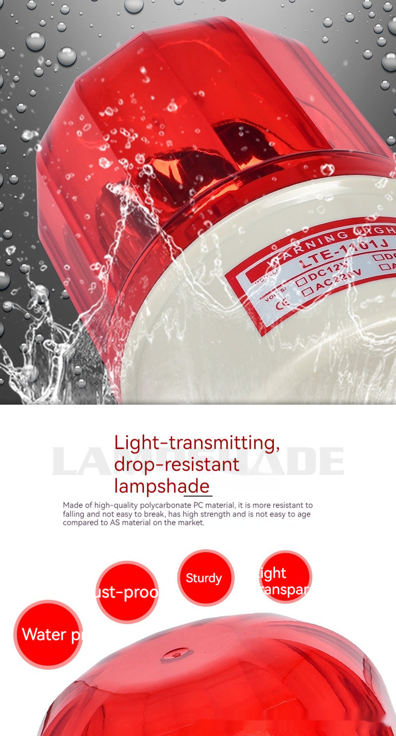 Rotating Sound Alarm Light